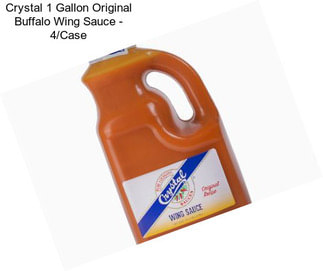 Crystal 1 Gallon Original Buffalo Wing Sauce - 4/Case