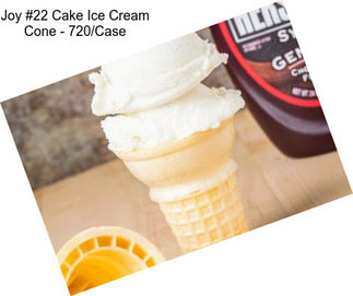 Joy #22 Cake Ice Cream Cone - 720/Case