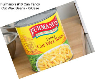 Furmano\'s #10 Can Fancy Cut Wax Beans - 6/Case