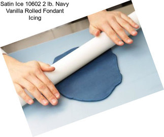 Satin Ice 10602 2 lb. Navy Vanilla Rolled Fondant Icing