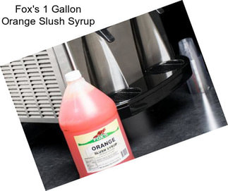 Fox\'s 1 Gallon Orange Slush Syrup