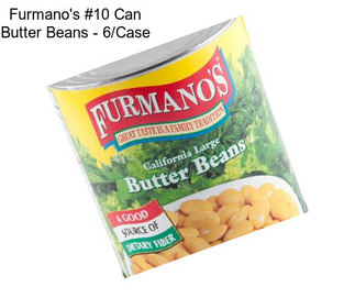 Furmano\'s #10 Can Butter Beans - 6/Case