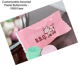 Customizable Assorted Pastel Buttermints - 1000/Case