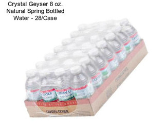 Crystal Geyser 8 oz. Natural Spring Bottled Water - 28/Case