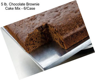 5 lb. Chocolate Brownie Cake Mix - 6/Case