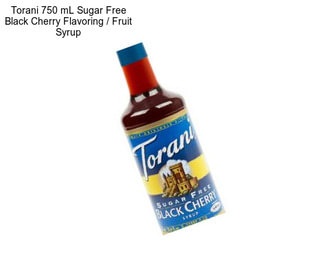 Torani 750 mL Sugar Free Black Cherry Flavoring / Fruit Syrup