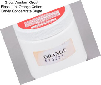 Great Western Great Floss 1 lb. Orange Cotton Candy Concentrate Sugar