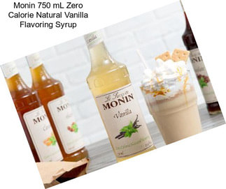 Monin 750 mL Zero Calorie Natural Vanilla Flavoring Syrup