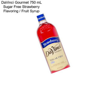 DaVinci Gourmet 750 mL Sugar Free Strawberry Flavoring / Fruit Syrup