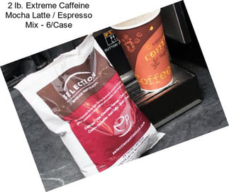 2 lb. Extreme Caffeine Mocha Latte / Espresso Mix - 6/Case