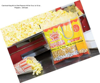 Carnival King All-In-One Popcorn Kit for 8 oz. to 10 oz. Poppers - 24/Case