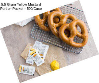 5.5 Gram Yellow Mustard Portion Packet - 500/Case