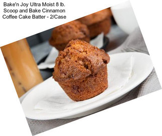 Bake\'n Joy Ultra Moist 8 lb. Scoop and Bake Cinnamon Coffee Cake Batter - 2/Case