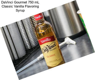 DaVinci Gourmet 750 mL Classic Vanilla Flavoring Syrup