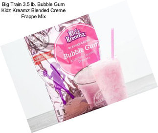 Big Train 3.5 lb. Bubble Gum Kidz Kreamz Blended Creme Frappe Mix