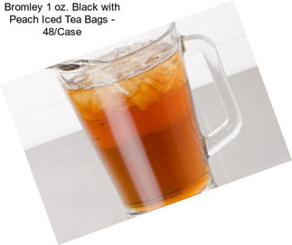 Bromley 1 oz. Black with Peach Iced Tea Bags - 48/Case