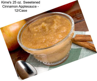 Kime\'s 25 oz. Sweetened Cinnamon Applesauce - 12/Case