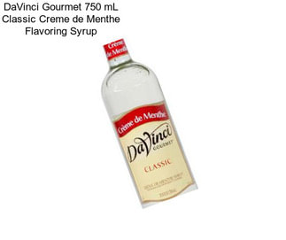 DaVinci Gourmet 750 mL Classic Creme de Menthe Flavoring Syrup