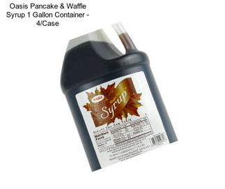 Oasis Pancake & Waffle Syrup 1 Gallon Container - 4/Case