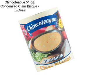 Chincoteague 51 oz. Condensed Clam Bisque - 6/Case