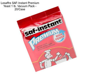 Lesaffre SAF-Instant Premium Yeast 1 lb. Vacuum Pack - 20/Case