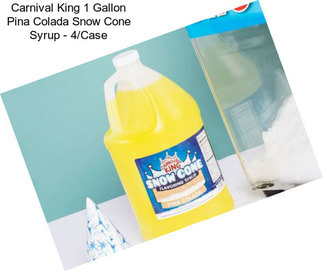 Carnival King 1 Gallon Pina Colada Snow Cone Syrup - 4/Case