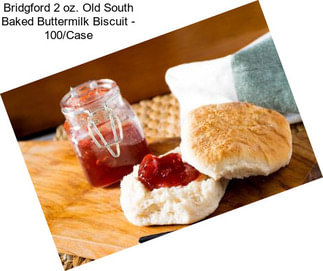 Bridgford 2 oz. Old South Baked Buttermilk Biscuit - 100/Case