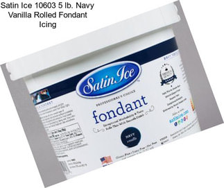 Satin Ice 10603 5 lb. Navy Vanilla Rolled Fondant Icing