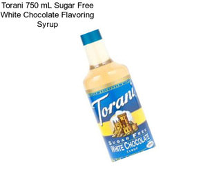 Torani 750 mL Sugar Free White Chocolate Flavoring Syrup