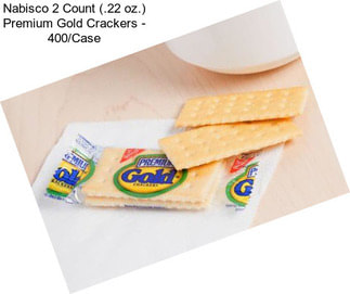 Nabisco 2 Count (.22 oz.) Premium Gold Crackers - 400/Case