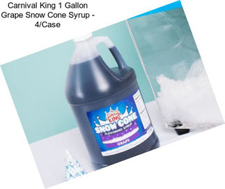 Carnival King 1 Gallon Grape Snow Cone Syrup - 4/Case