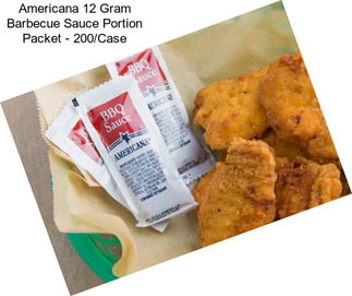 Americana 12 Gram Barbecue Sauce Portion Packet - 200/Case