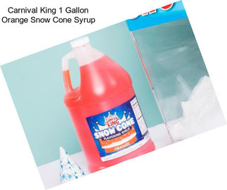 Carnival King 1 Gallon Orange Snow Cone Syrup