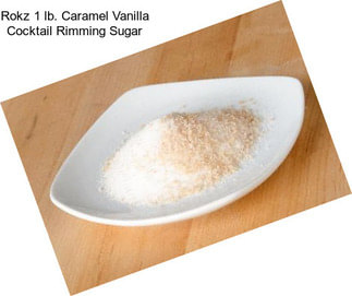 Rokz 1 lb. Caramel Vanilla Cocktail Rimming Sugar