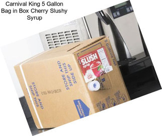 Carnival King 5 Gallon Bag in Box Cherry Slushy Syrup