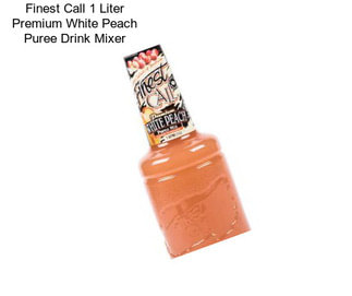 Finest Call 1 Liter Premium White Peach Puree Drink Mixer
