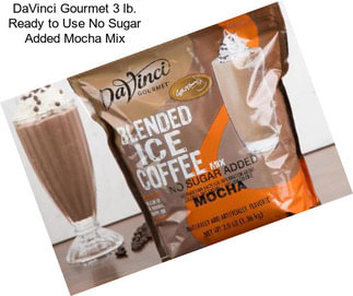 DaVinci Gourmet 3 lb. Ready to Use No Sugar Added Mocha Mix