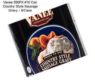 Vanee 590PX #10 Can Country Style Sausage Gravy - 6/Case