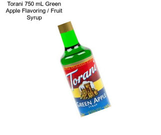 Torani 750 mL Green Apple Flavoring / Fruit Syrup