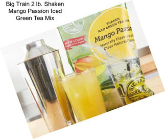 Big Train 2 lb. Shaken Mango Passion Iced Green Tea Mix