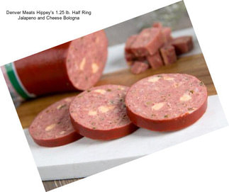 Denver Meats Hippey\'s 1.25 lb. Half Ring Jalapeno and Cheese Bologna