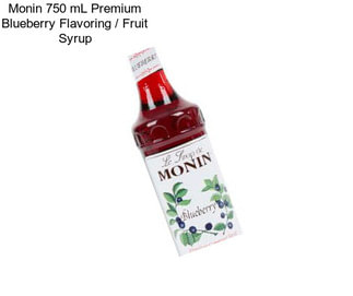Monin 750 mL Premium Blueberry Flavoring / Fruit Syrup