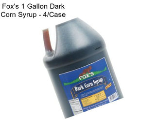 Fox\'s 1 Gallon Dark Corn Syrup - 4/Case