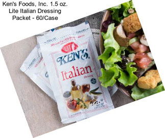 Ken\'s Foods, Inc. 1.5 oz. Lite Italian Dressing Packet - 60/Case
