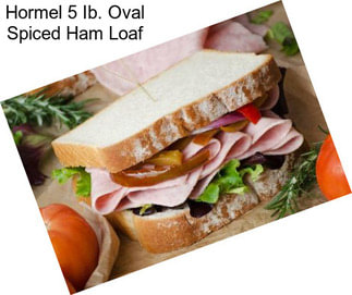 Hormel 5 Ib. Oval Spiced Ham Loaf