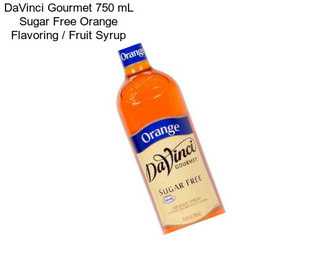 DaVinci Gourmet 750 mL Sugar Free Orange Flavoring / Fruit Syrup