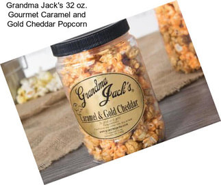 Grandma Jack\'s 32 oz. Gourmet Caramel and Gold Cheddar Popcorn