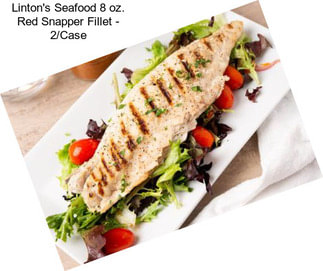 Linton\'s Seafood 8 oz. Red Snapper Fillet - 2/Case