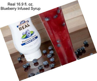 Real 16.9 fl. oz. Blueberry Infused Syrup