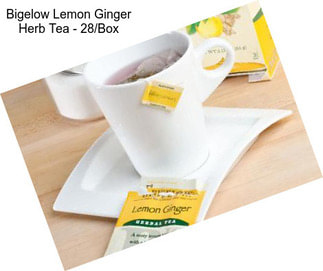 Bigelow Lemon Ginger Herb Tea - 28/Box